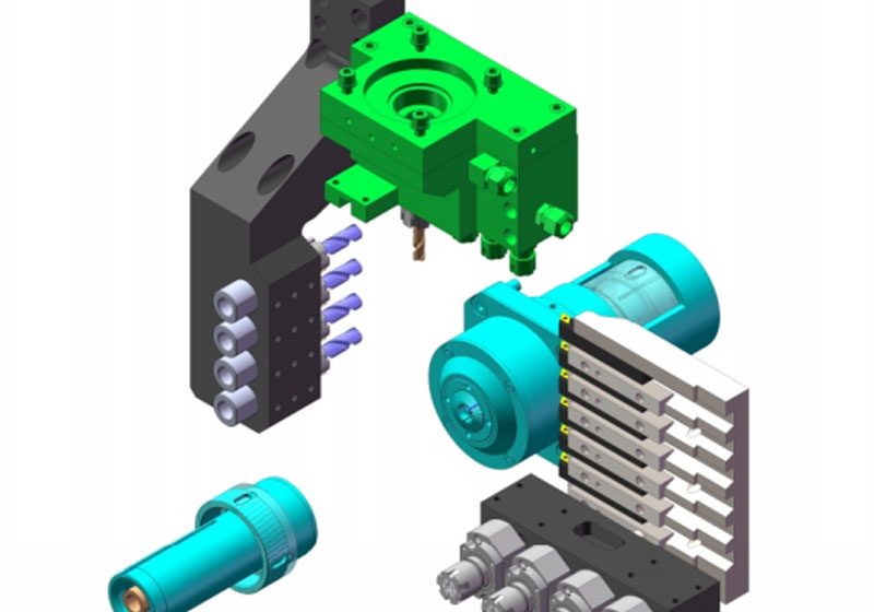 SA-125Горизонтальный швейцарский токарный станок с ЧПУ для продольной резки